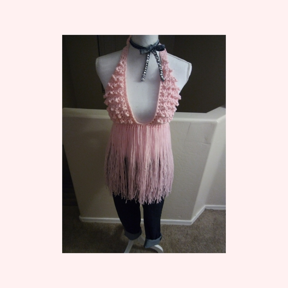 Bubble waist fringe